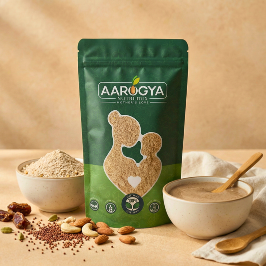Sprouted Ragi Almond Date Porridge Mix