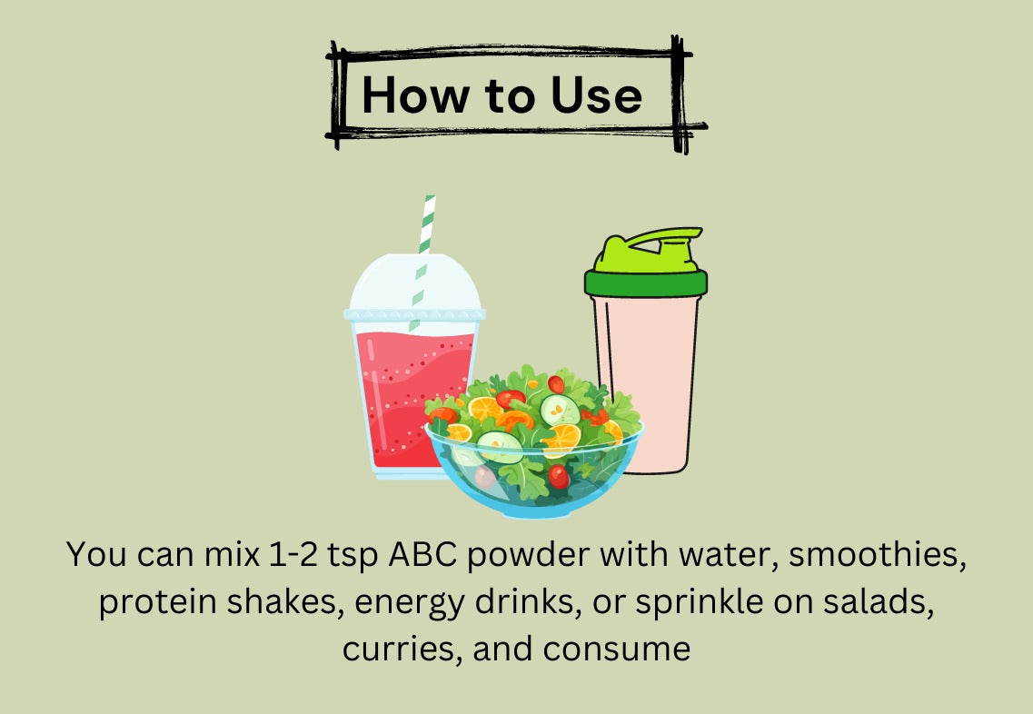 ABC (Amla, Beetroot and Carrot) Powder