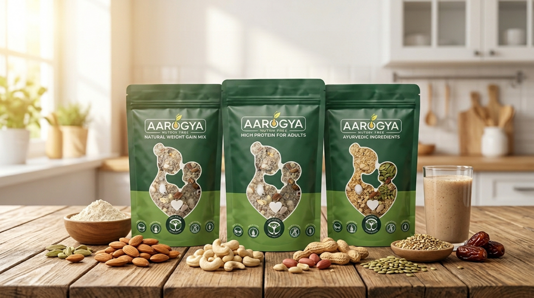Best Natural Weight Gain Powder India, Aarogya Nutri Mix Healthy Weight Gain Mix