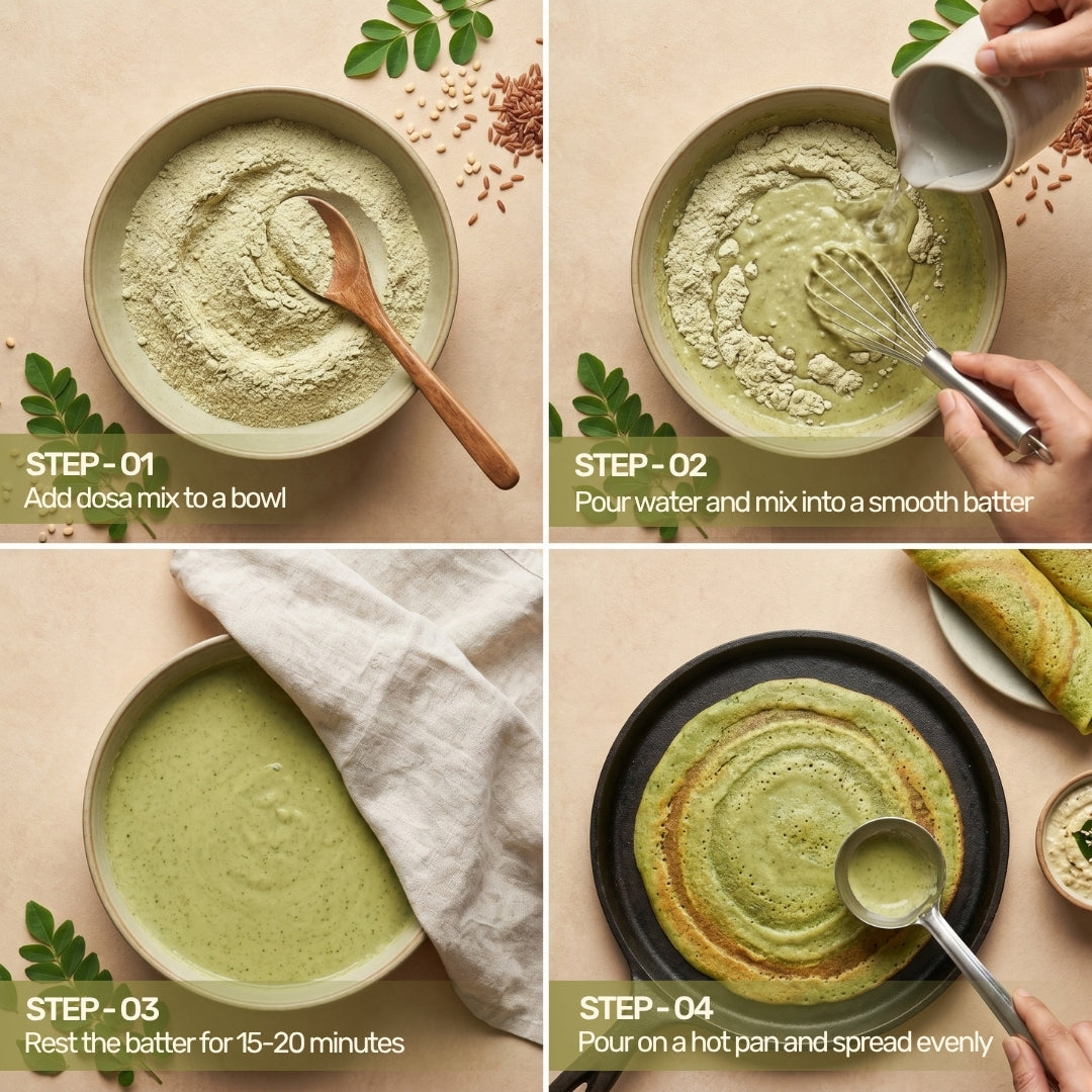 Moringa Curry Leaves Dosa Mix