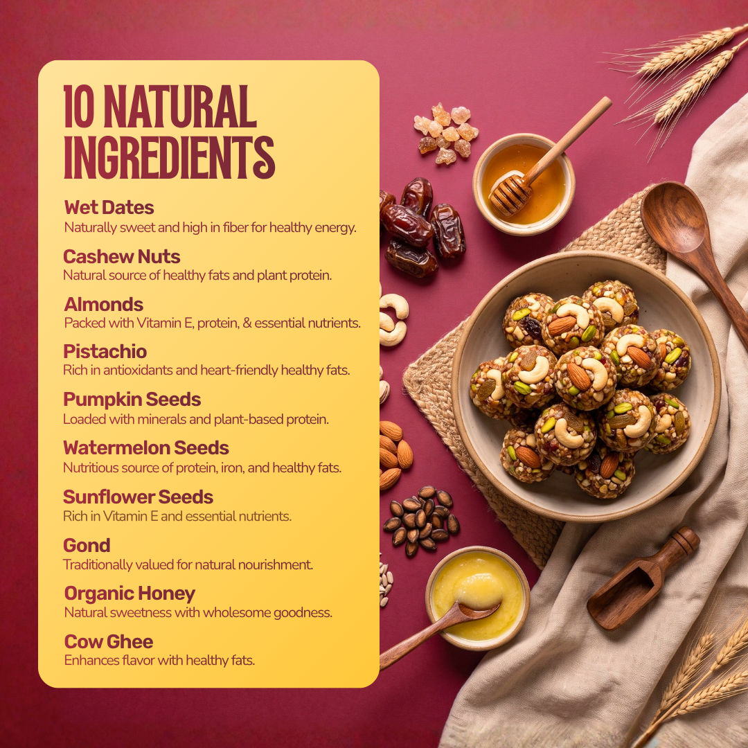 Dryfruit Laddu - Dates Punch