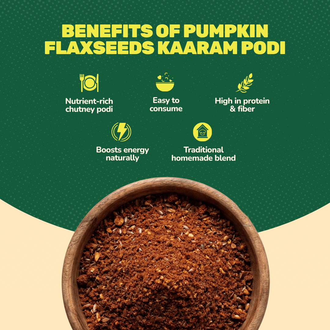 Pumpkin Flaxseeds Kaaram Podi
