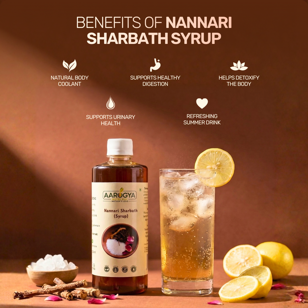 Sarpath Buy Nannari Sharbath Syrup Online | Aarogya Nutri Mix