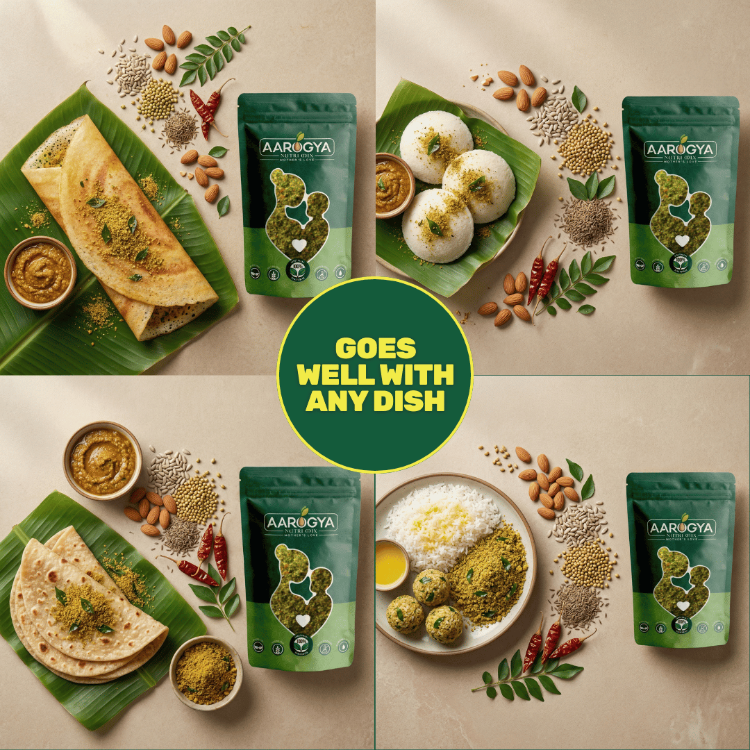 Almond Curry Leaves Kaaram Podi