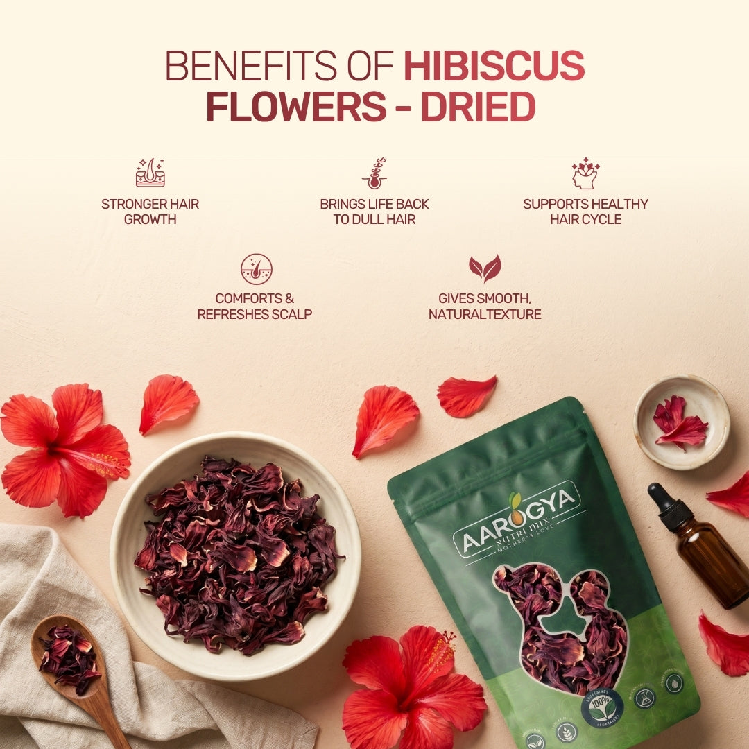 Hibiscus Flowers - Dried