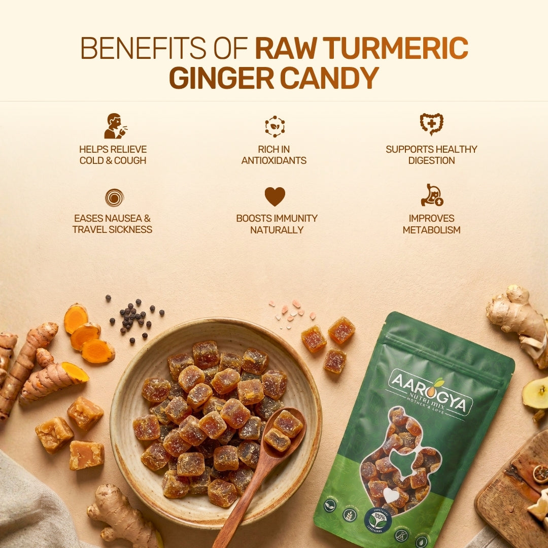 Raw Turmeric Ginger Candy