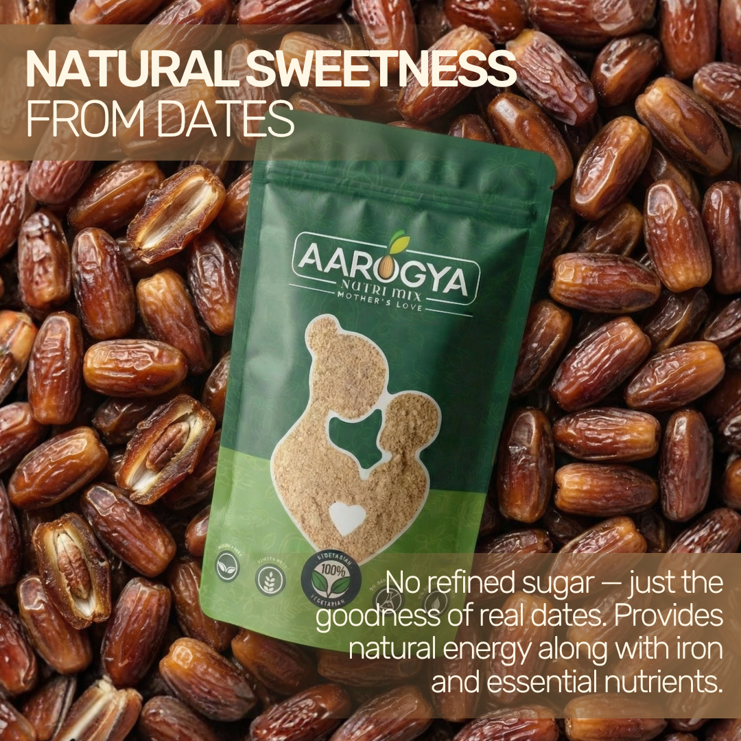 Sprouted Ragi Almond Date Porridge Mix