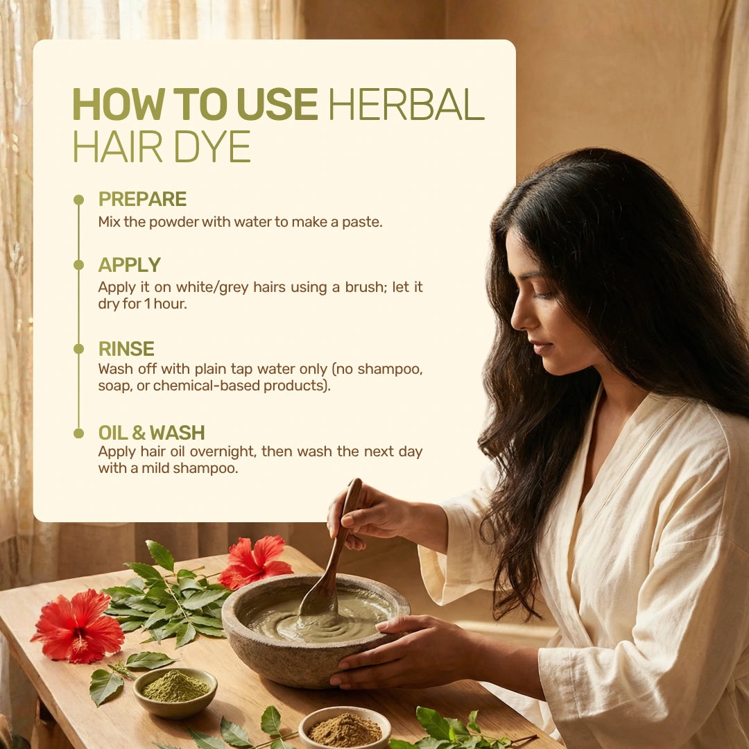 Herbal Hair Dye - Natural Black