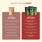 Aarogya Nutri Mix comparison chart showing its 100% natural, clean-label benefits versus generic ABC powder.