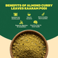 Aarogya Almond Curry Leaves Kaaram Podi benefits – nutrient-rich, supports digestion, heart health and rich in healthy fats and protein