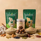 arogya Nutri Mix Dryfruit Laddu Dates Panch with pure cow ghee in pouch and jar, with mixed dry fruits, nuts, dates and grain powders