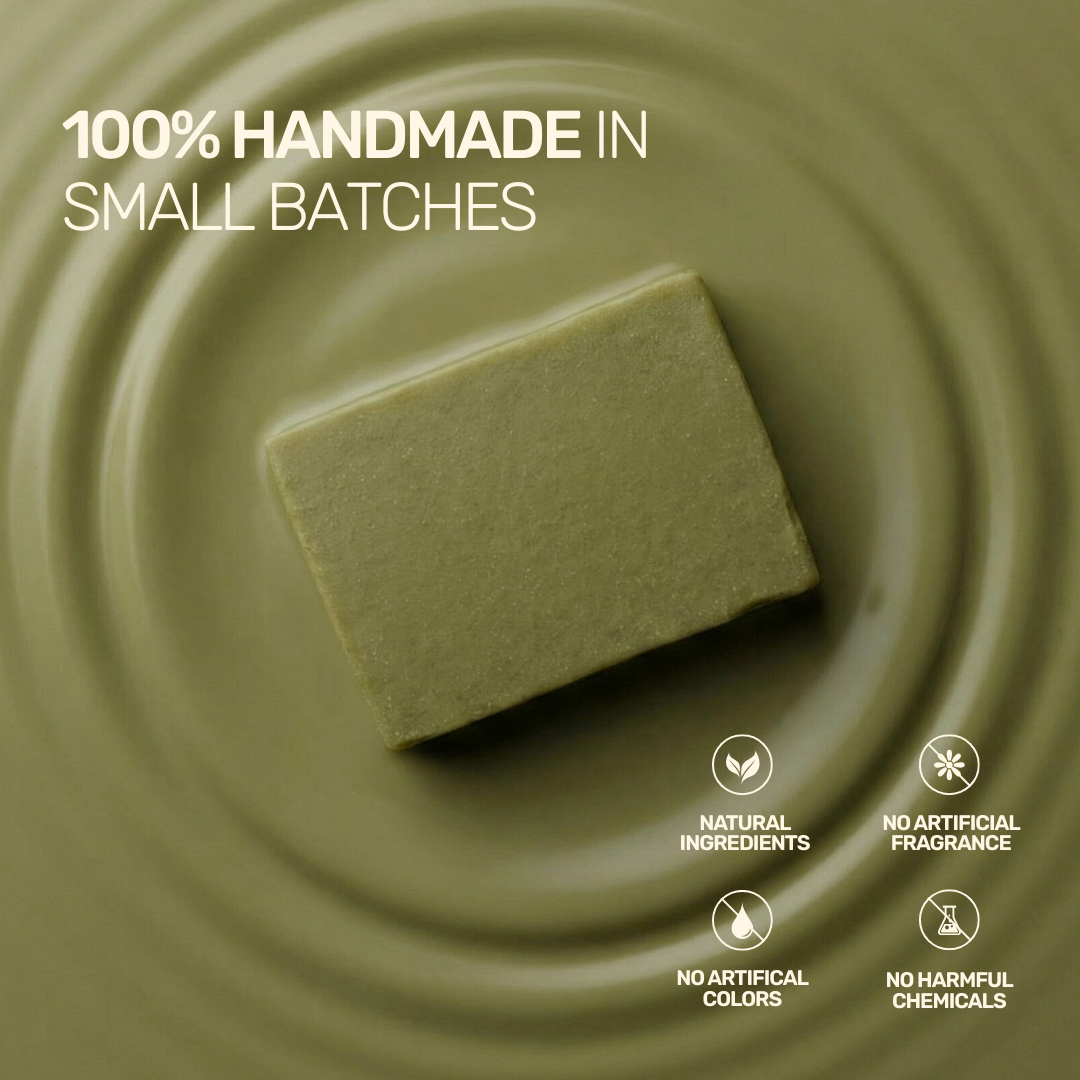 Aarogya Nutri Mix Kuppintaku Soap 100% handmade in small batches – natural ingredients, no artificial colours, fragrance or harmful chemicals