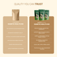Comparison chart showing Aarogya Nutri Mix versus other brands, highlighting its HbA1c support and 25 natural ingredients