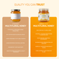 Product comparison showing Aarogya pure multi-floral honey has no added sugar or preservatives unlike highly processed brands.