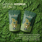 Two Aarogya Moringa Powder pouches with text about natural goodness crafted to retain vitamins and antioxidants.