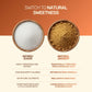 Comparison showing natural jaggery retains minerals and offers a wholesome alternative to highly processed refined sugar.