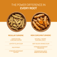 Infographic comparing regular turmeric with high curcumin turmeric roots, highlighting the difference in color and potency.
