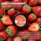 Sweet Strawberry. Silky Smooth Lips. Strawberry Essential Oil, nourishing butters, and natural oils help exfoliate dry lips.